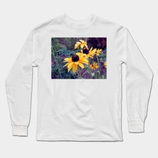 Yellow sun hat Long Sleeve T-Shirt